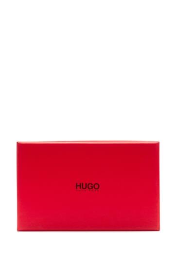 Zestaw HUGO Diamond Textured Card Holder And Money Clip Czarne Męskie (Pl16570)